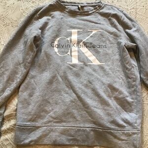 CALVIN KLEIN JEANS  GRAY SWEATSHIRT